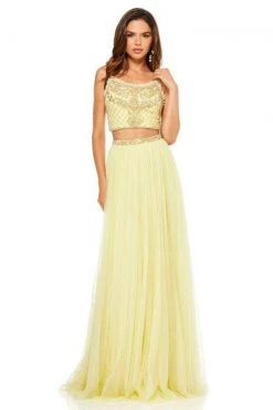 Sherri Hill - 52516 Two Piece Beaded Scoop Tulle A-line Dress