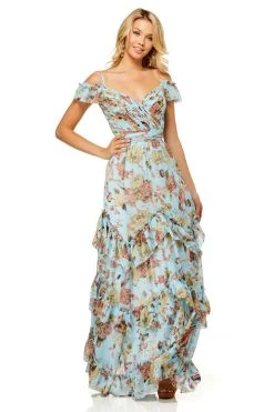 Sherri Hill - 52533 Cold Shoulder A-line Long Dress