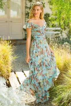 Sherri Hill - 52533 Cold Shoulder A-line Long Dress