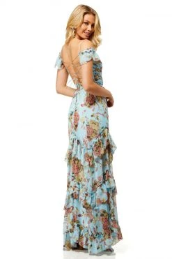 Sherri Hill - 52533 Cold Shoulder A-line Long Dress