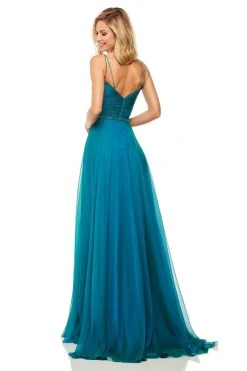 Sherri Hill - 52557 Pleated Sweetheart Bodice Sleeveless Chiffon Gown
