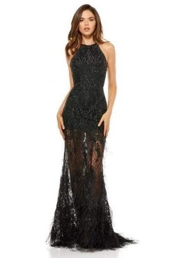 Sherri Hill - 52561 Sequins High Halter Neckline Evening Dress