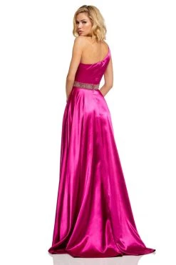 Sherri Hill - 52565 Silk Satin One Shoulder A Line Dress