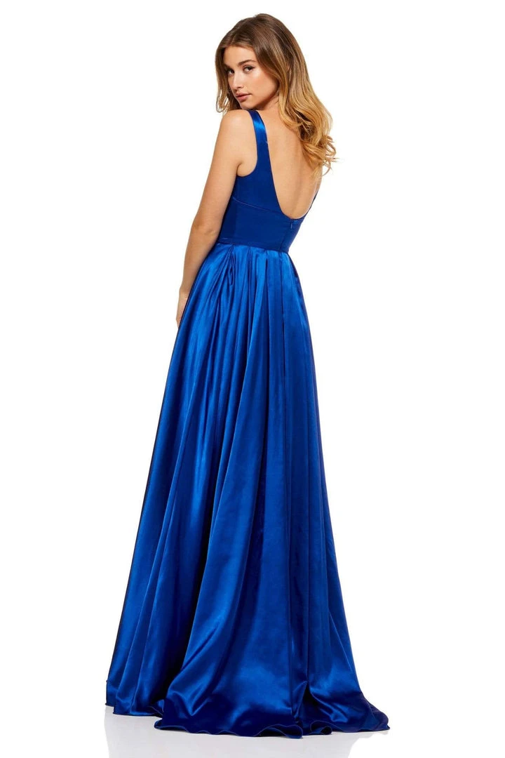Sherri Hill - 52568 Scoop Neck Charmeuse Empire Dress 4 Sherri Hill - 52568 Scoop Neck Charmeuse Empire Dress