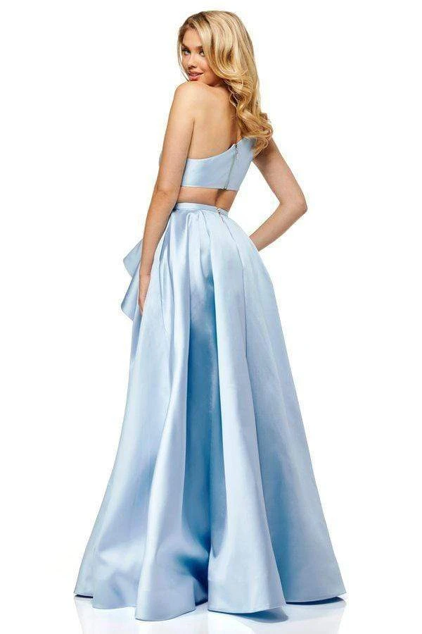 Sherri Hill - 52577 Single Shoulder A Line Long Dress With Slit 4 Sherri Hill - 52577 Single Shoulder A Line Long Dress With Slit