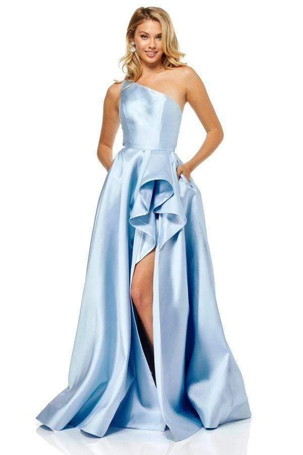 Sherri Hill - 52577 Single Shoulder A Line Long Dress With Slit 5 Sherri Hill - 52577 Single Shoulder A Line Long Dress With Slit