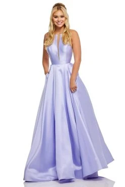 Sherri Hill - 52583 Sleeveless Halter Neck Taffeta A-line Dress 11 Sherri Hill - 52583 Sleeveless Halter Neck Taffeta A-line Dress