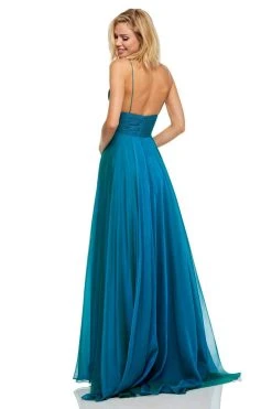 Sherri Hill - 52590 Ruched Empire Long A Line Dress