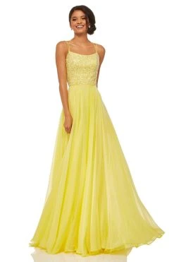Sherri Hill - 52591 Beaded Bodice Long A Line Satin Dress 13 Sherri Hill - 52591 Beaded Bodice Long A Line Satin Dress