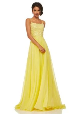 Sherri Hill - 52591 Beaded Bodice Long A Line Satin Dress 15 Sherri Hill - 52591 Beaded Bodice Long A Line Satin Dress
