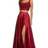 Sherri Hill - 52600 Two Piece Lace And Satin A-line Dress 1 Sherri Hill - 52600 Two Piece Lace And Satin A-line Dress