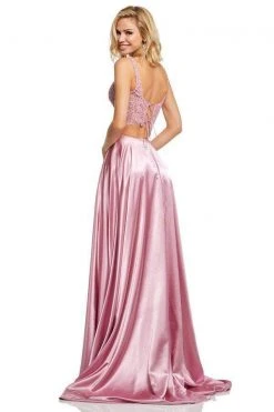 Sherri Hill - 52600 Two Piece Lace And Satin A-line Dress