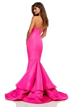 Sherri Hill - 52601 Strapless Taffeta Mermaid Gown