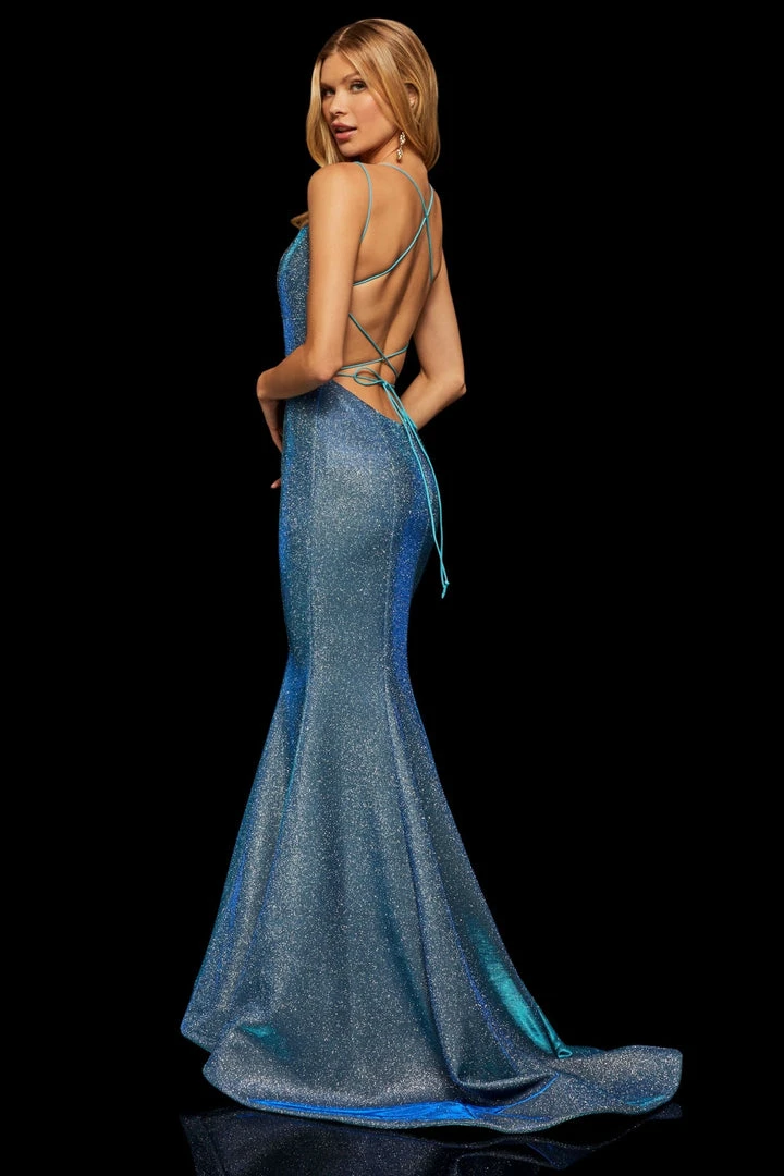 Sherri Hill - 52614 Sexy Lace Up Back Fitted Dress 9 Sherri Hill - 52614 Sexy Lace Up Back Fitted Dress