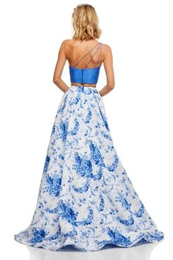 Sherri Hill - 52617 Single Shoulder Print Dress