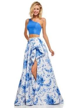 Sherri Hill - 52617 Single Shoulder Print Dress 7 Sherri Hill - 52617 Single Shoulder Print Dress