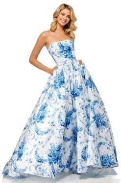 Sherri Hill - 52620 Straight Across Long A-line Dress