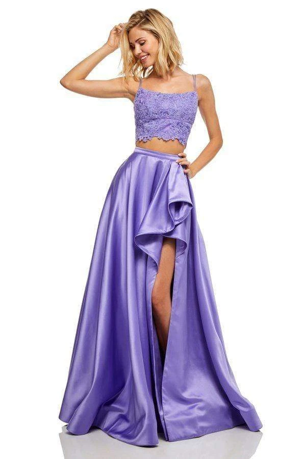 Sherri Hill - 52623 Two Piece Lace Scoop Satin A Line Dress 5 Sherri Hill - 52623 Two Piece Lace Scoop Satin A Line Dress