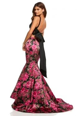 Sherri Hill - 52628 Two Piece Mermaid Printed Dress