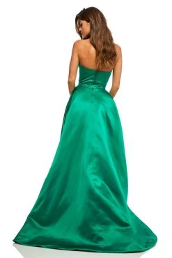 Sherri Hill - 52631 Strapless Sweetheart Satin Ballgown