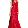 Sherri Hill - 52637 V-Neck And Back Printed Long Dress 1 Sherri Hill - 52637 V-Neck And Back Printed Long Dress