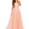 Sherri Hill - 52639 Long A Line Patterned Tulle Dress