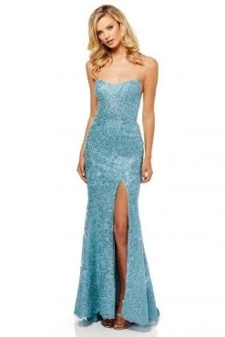 Sherri Hill - 52647 Beaded Lace Sweetheart Trumpet Dress