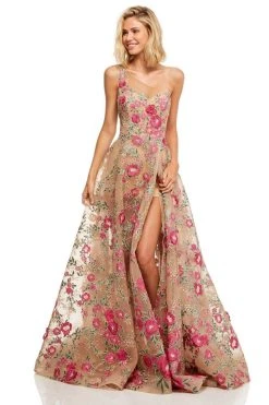 Sherri Hill - 52658 Asymmetric Long A-line Dress