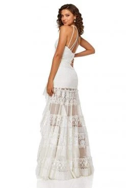 Sherri Hill - 52663 Beaded Halter High Low Dress 22 Sherri Hill - 52663 Beaded Halter High Low Dress