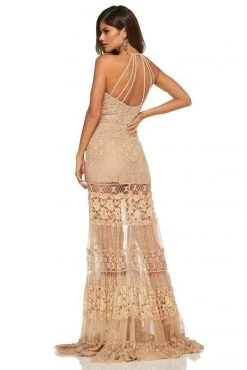 Sherri Hill - 52663 Beaded Halter High Low Dress 25 Sherri Hill - 52663 Beaded Halter High Low Dress