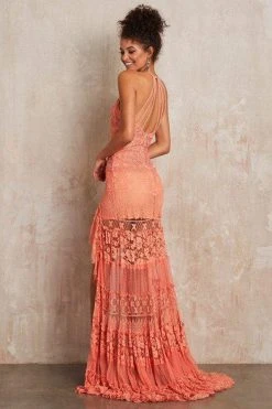 Sherri Hill - 52663 Beaded Halter High Low Dress 17 Sherri Hill - 52663 Beaded Halter High Low Dress