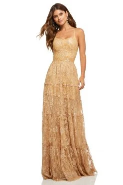 Sherri Hill - 52675 Scoop Neck Long A-line Dress