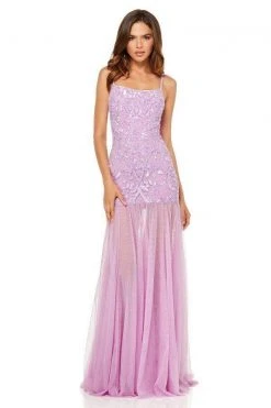Sherri Hill - 52677 Beaded Scoop Trumpet Evening Dress