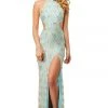 Sherri Hill - 52683 Halter High Neckline Beaded Dress 2 Sherri Hill - 52683 Halter High Neckline Beaded Dress