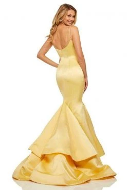 Sherri Hill - 52721 Scoop Neck Mikado Mermaid Dress