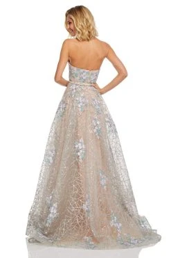 Sherri Hill - 52735 Straight Across Embellished Long Dress