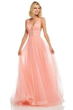 Sherri Hill - 52737 Plunging V- Neckline A-Line Long Dress