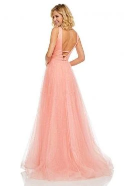 Sherri Hill - 52737 Plunging V- Neckline A-Line Long Dress