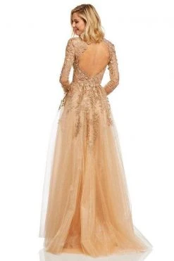 Sherri Hill - 52746 Plunging V-Neck Long Lace Dress 9 Sherri Hill - 52746 Plunging V-Neck Long Lace Dress