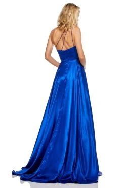 Sherri Hill - 52750 One Shoulder Charmeuse Long A Line Dress