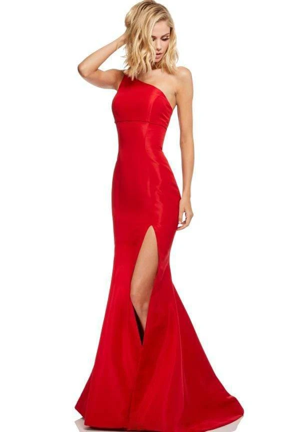 Sherri Hill - 52752 One Shoulder Fitted High Slit Mermaid Dress 5 Sherri Hill - 52752 One Shoulder Fitted High Slit Mermaid Dress