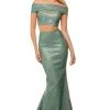 Sherri Hill - 52757 Two-Piece Off Shoulder Long Fitted Dress 1 Sherri Hill - 52757 Two-Piece Off Shoulder Long Fitted Dress