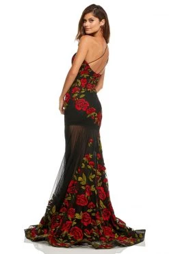 Sherri Hill - 52761 One Shoulder Fitted Floral Dress