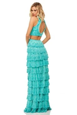 Sherri Hill - 52777 Two Piece Halter Column Dress