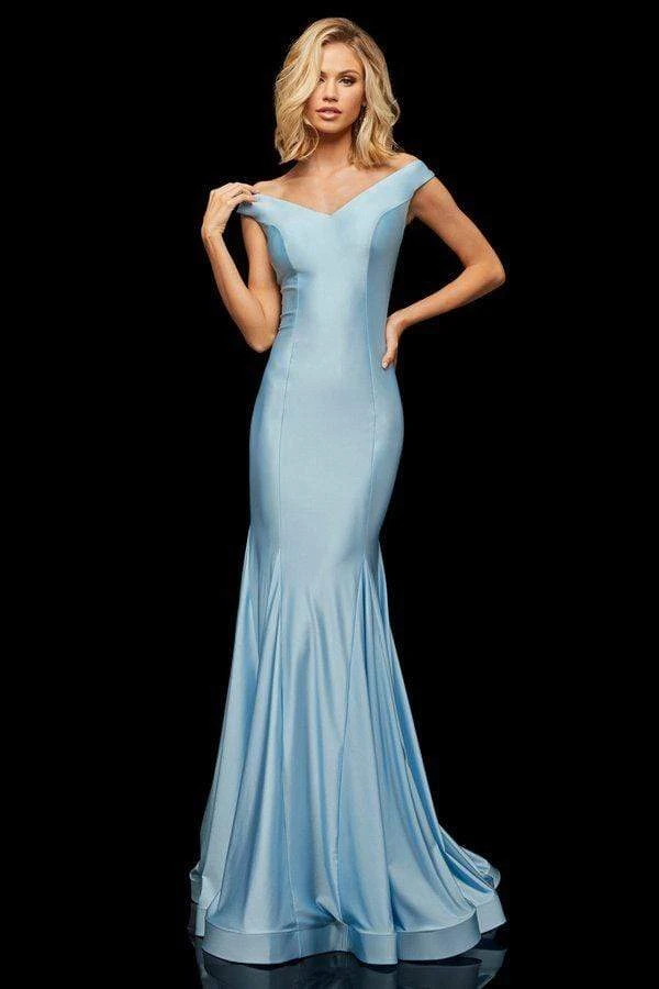 Sherri Hill - 52783 Satin Off Shoulder Mermaid Gown 3 Sherri Hill - 52783 Satin Off Shoulder Mermaid Gown