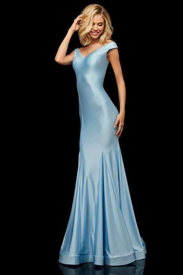 Sherri Hill - 52783 Satin Off Shoulder Mermaid Gown 5 Sherri Hill - 52783 Satin Off Shoulder Mermaid Gown