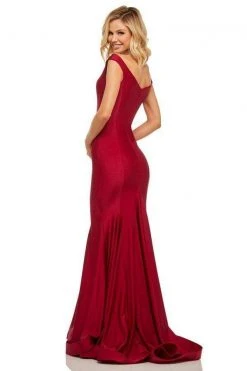 Sherri Hill - 52783 Satin Off Shoulder Mermaid Gown 17 Sherri Hill - 52783 Satin Off Shoulder Mermaid Gown