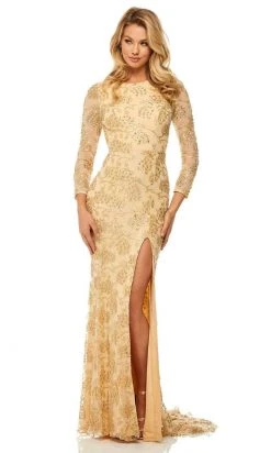 Sherri Hill - 52804 Long Sleeved Fitted Dress