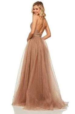 Sherri Hill - 52812 Beaded Plunging V- Neckline A-Line Dress