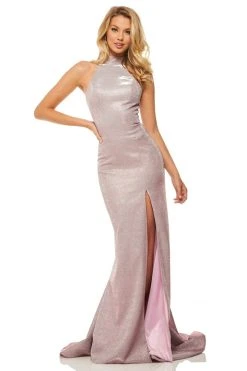 Sherri Hill - 52826 Glitter Stretch Long Fitted Dress
